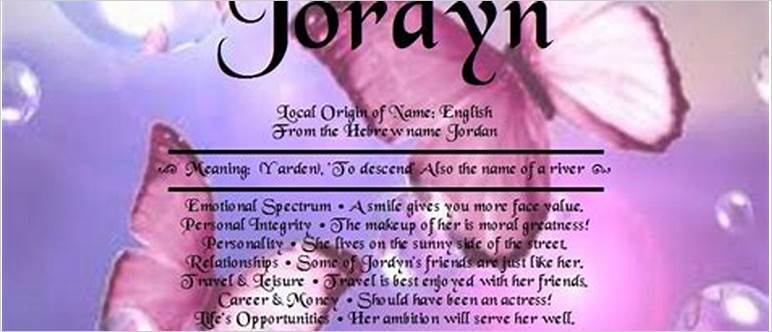 Jordyn name meaning